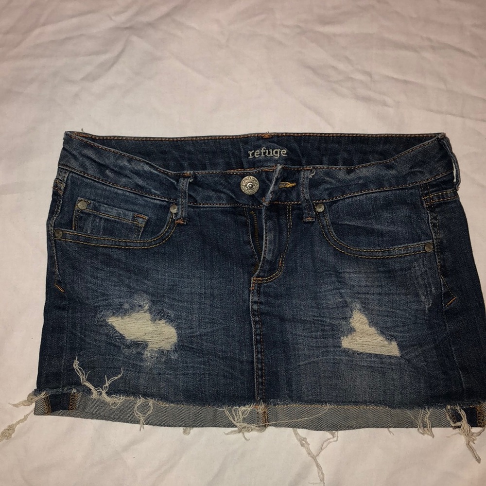 Mini Jean Skirt